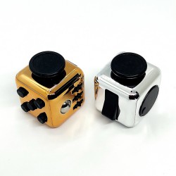 Metallic fidget cube