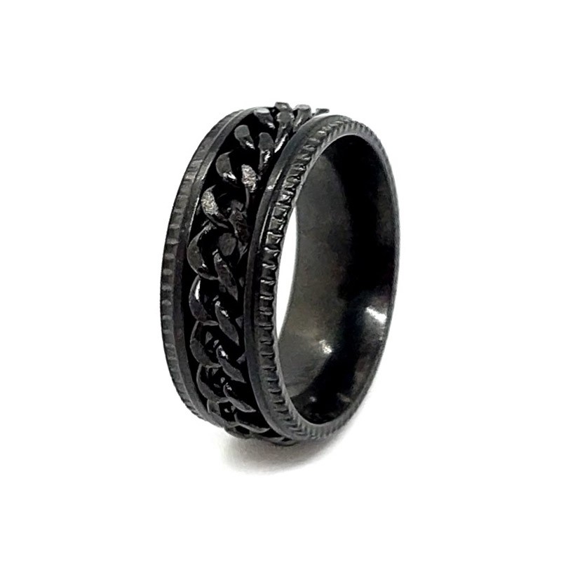 Anxiety ring with chain