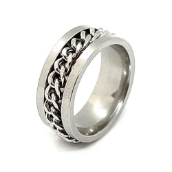 Anxiety ring with chain