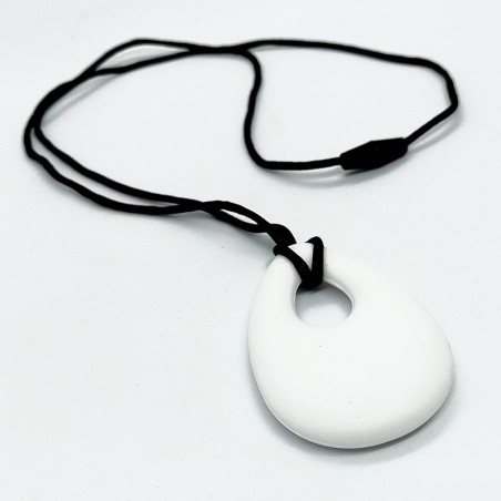 Grey Chewigem Silicone Chewing Necklace StImming Anxiety ASD ADHD - Love  Amber X Ltd