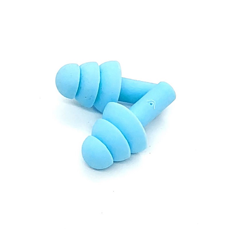 Small layered noise-reducing earplugs