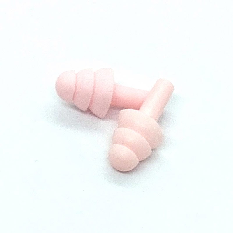 Small layered noise-reducing earplugs