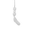 Feather-shaped chewing pendant