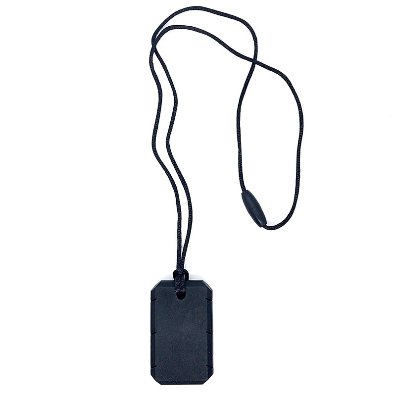 Rectangular chewing pendant