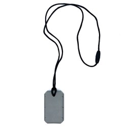 Rectangular chewing pendant