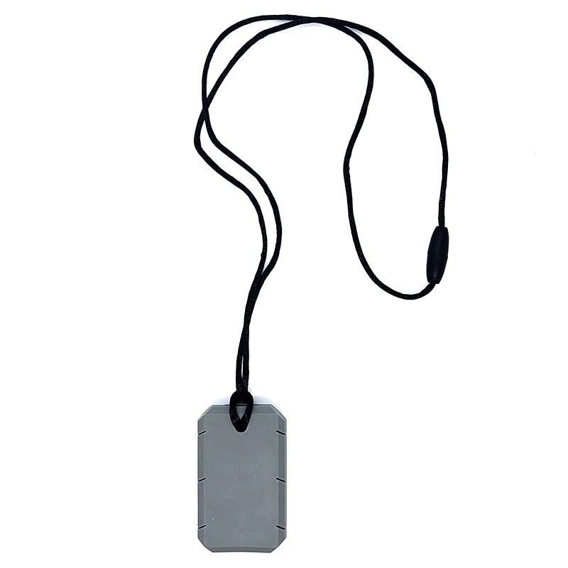 Rectangular chewing pendant
