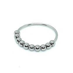 Fidget ring with beads
