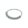 Fidget ring with beads
