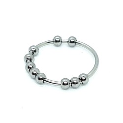Fidget ring with beads