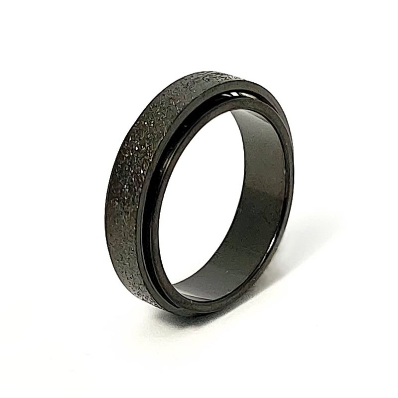 "Gold Sand" spinning fidget ring