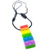 Building block silicone chewing pendant