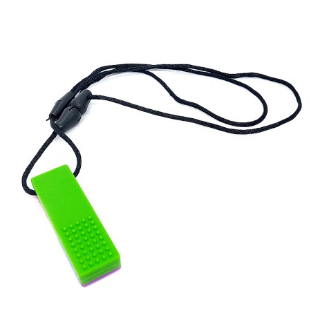 Building block silicone chewing pendant