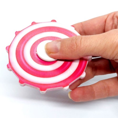 Candy-colored fidget spinner