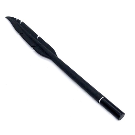 Black silicone quill pen