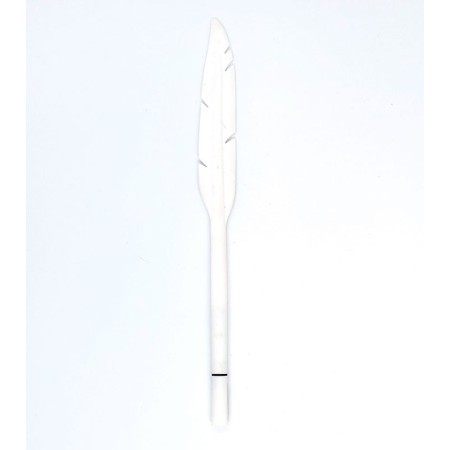 White silicone quill pen