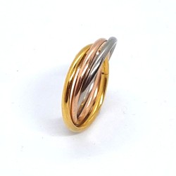 Triple fidget ring